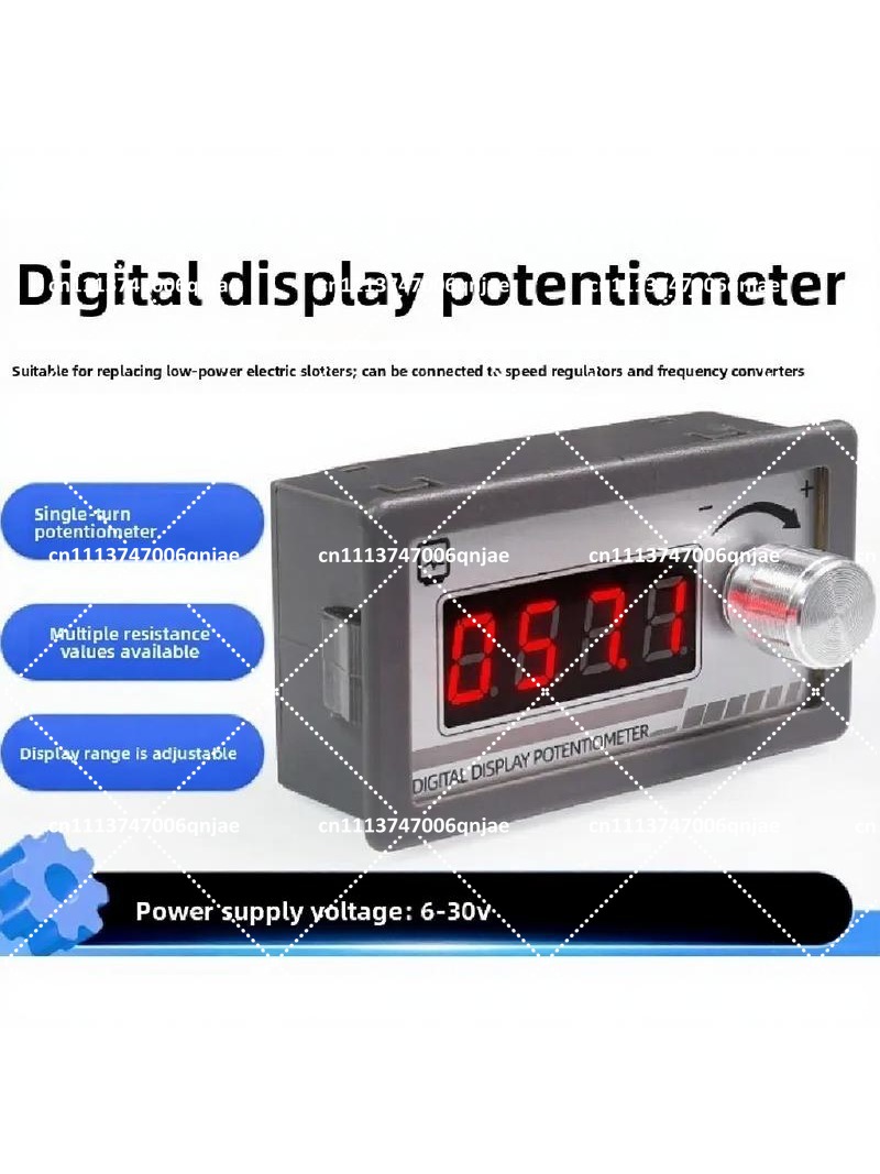 Potentiometer 10K - Potenciómetro Digital con Pantalla, Resistencia Ajustable