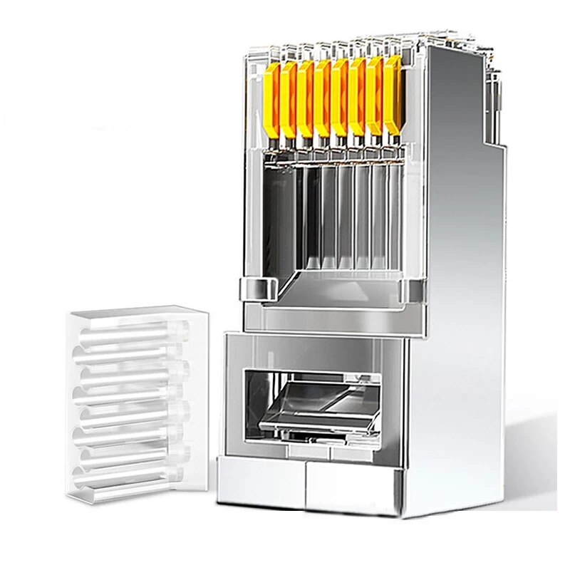 Rj45 Jack - ZoeRax 50 conectores Cat6 RJ45, extremos