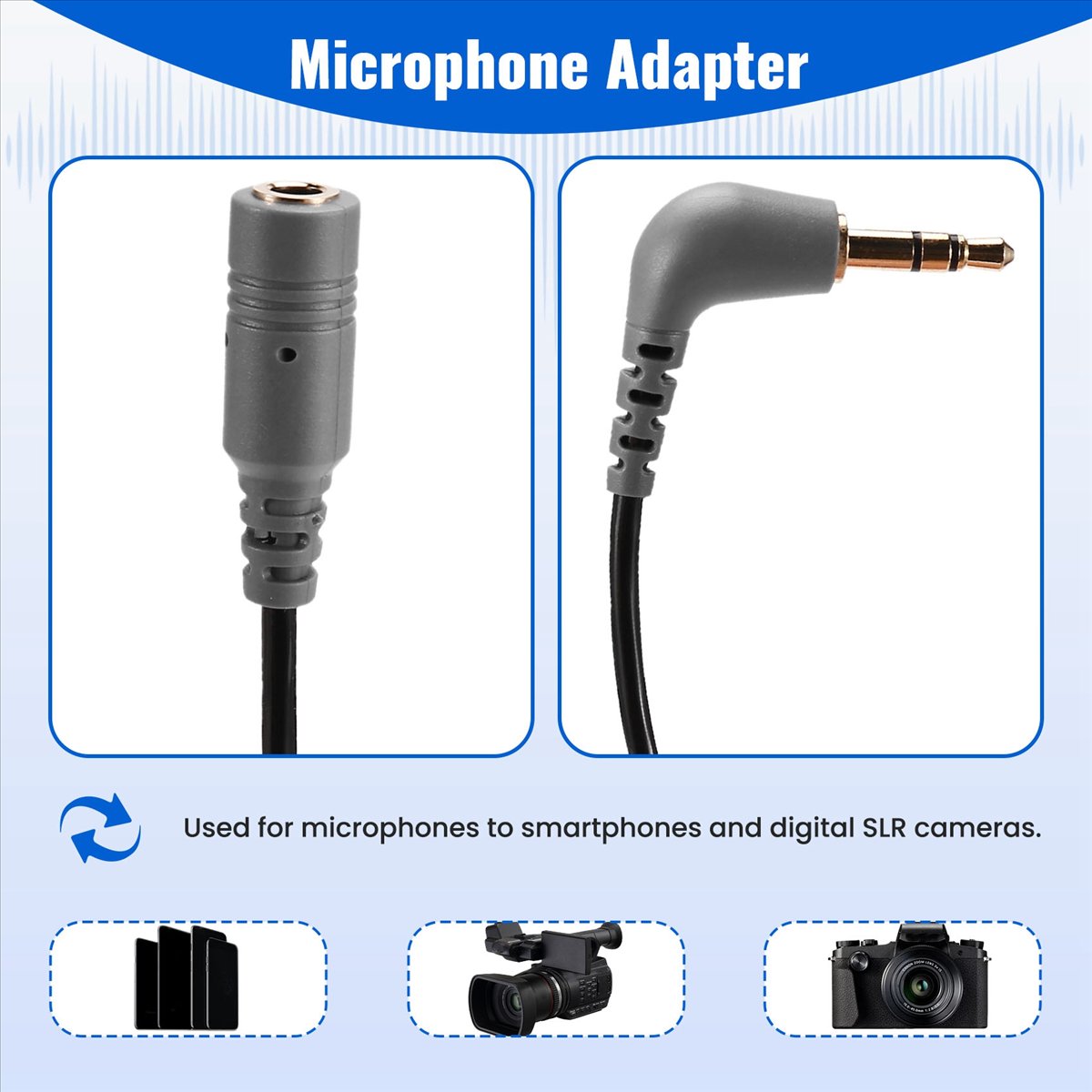 Trs Cable - Adaptador de Micrófono Profesional AT42 de