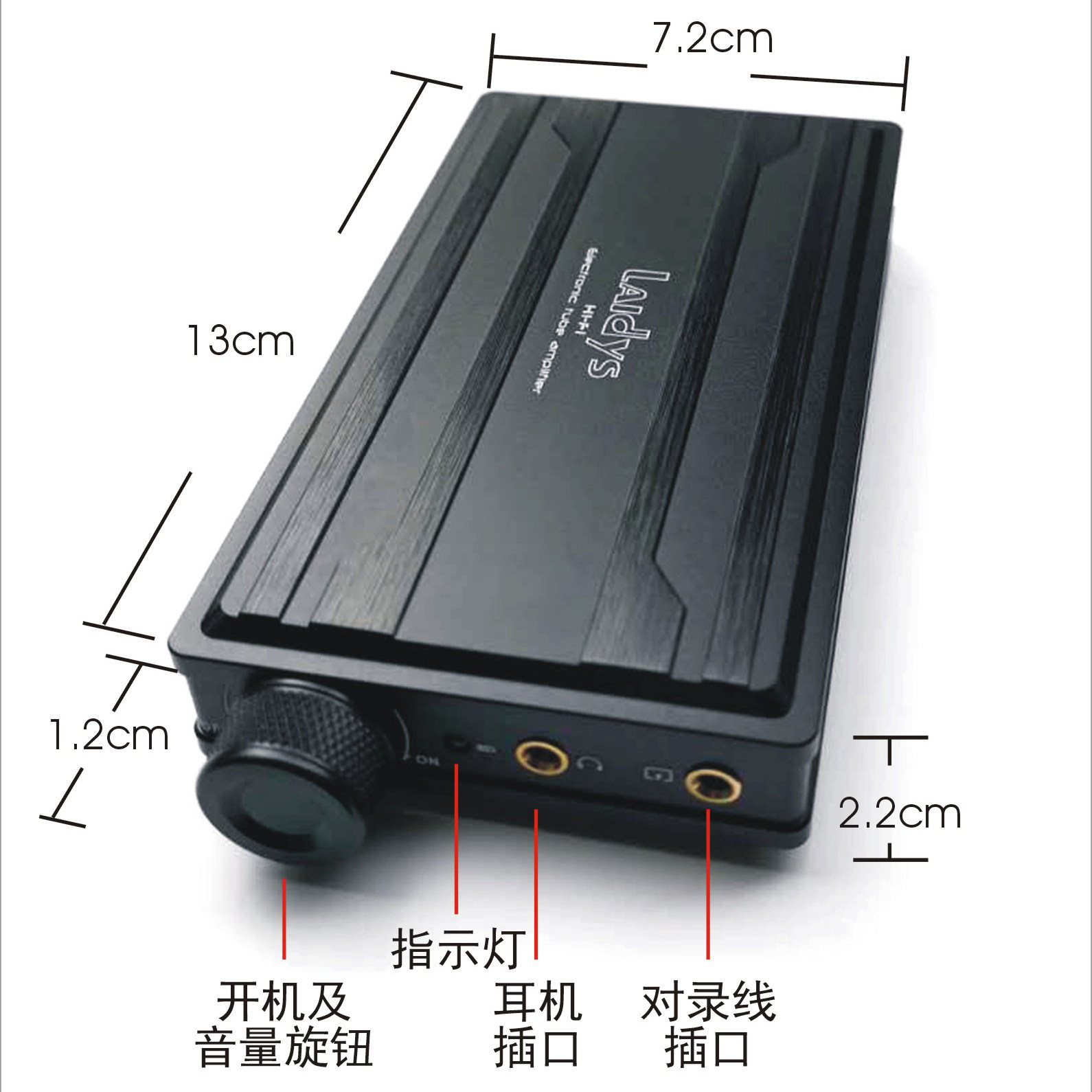 Audio Dac - Amplificador de Auriculares Portátil LAIDYS, Amplificador