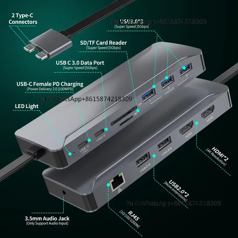 Estación de Acoplamiento con D - Rj45 Jack reseña y precio