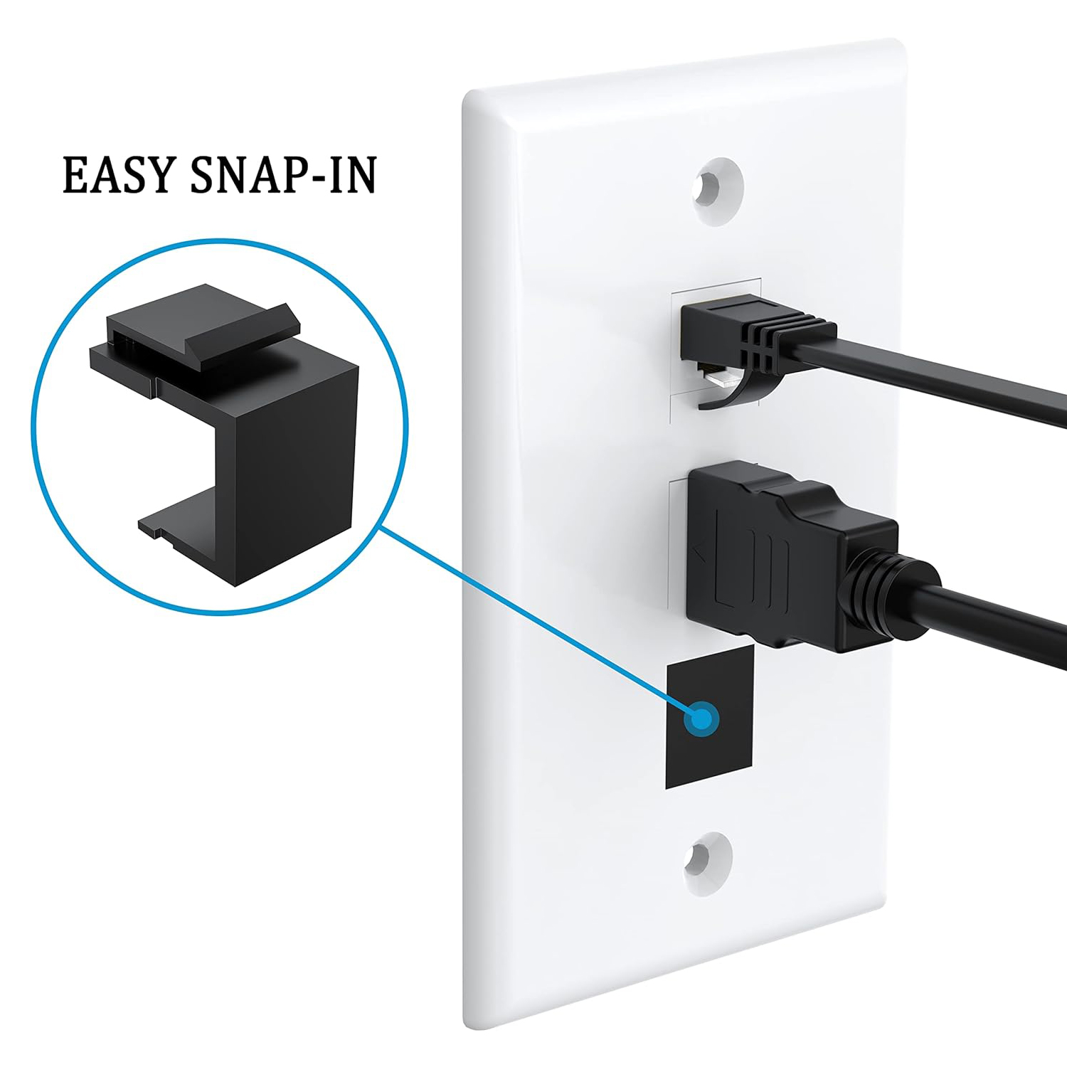 ZoeRax Paquete de 30 insertos  - Rj45 Jack reseña y precio