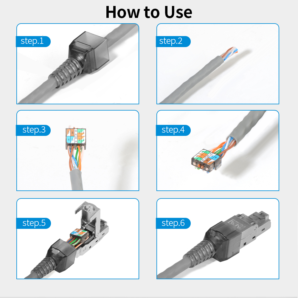 Conector RJ45 blindado Cat6A/C - Rj45 Jack reseña y precio