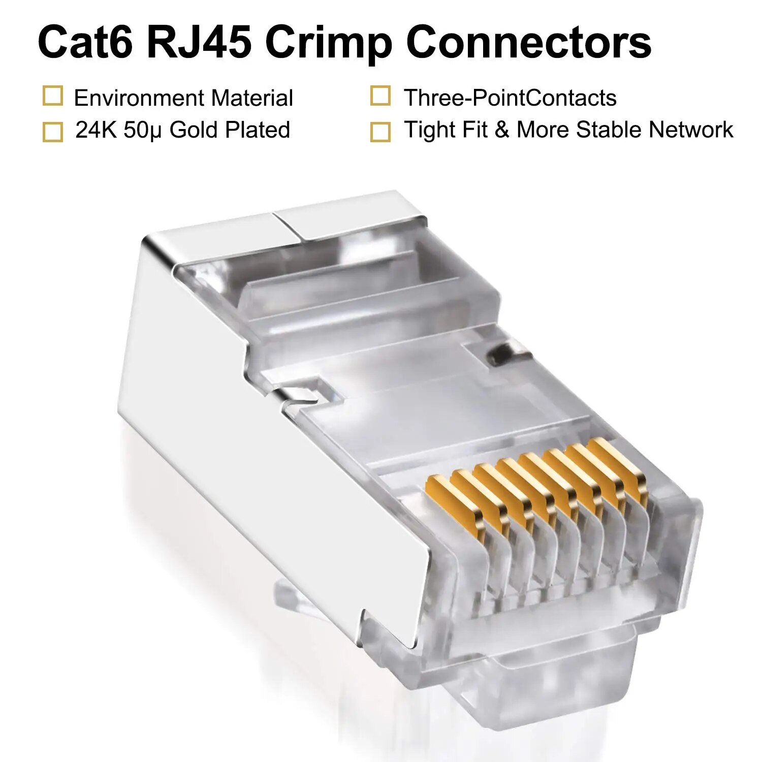 ZoeRax 50 conectores Cat6 RJ45 - Rj45 Jack reseña y precio
