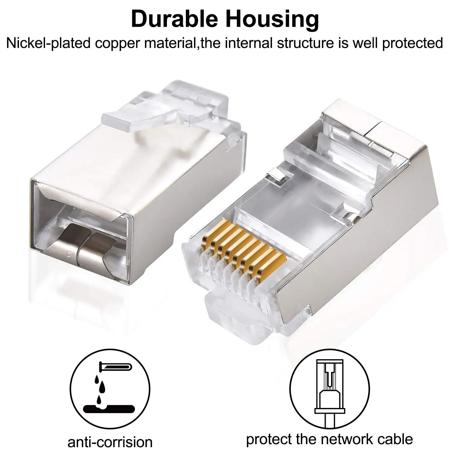 ZoeRax 50 conectores Cat6 RJ45 - Rj45 Jack reseña y precio