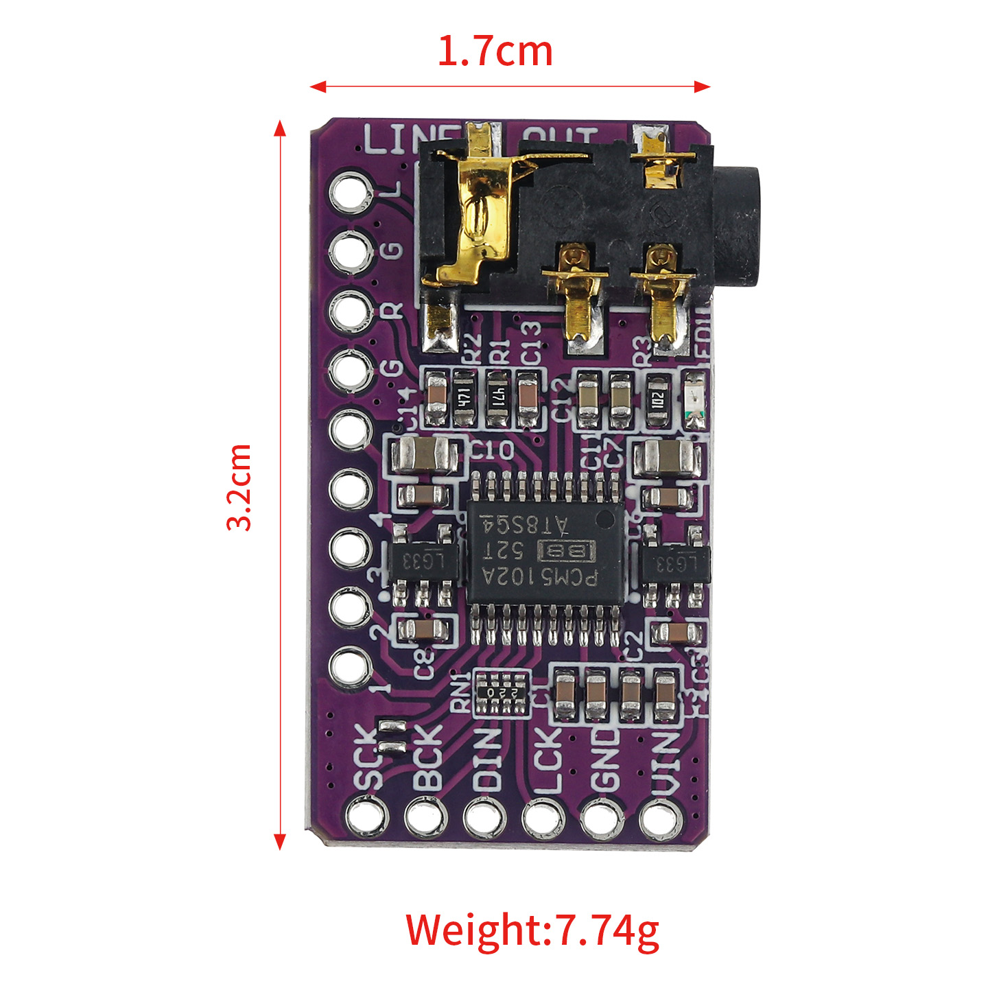 Módulo Decodificador DAC PCM51 - Pcm5102 reseña y precio