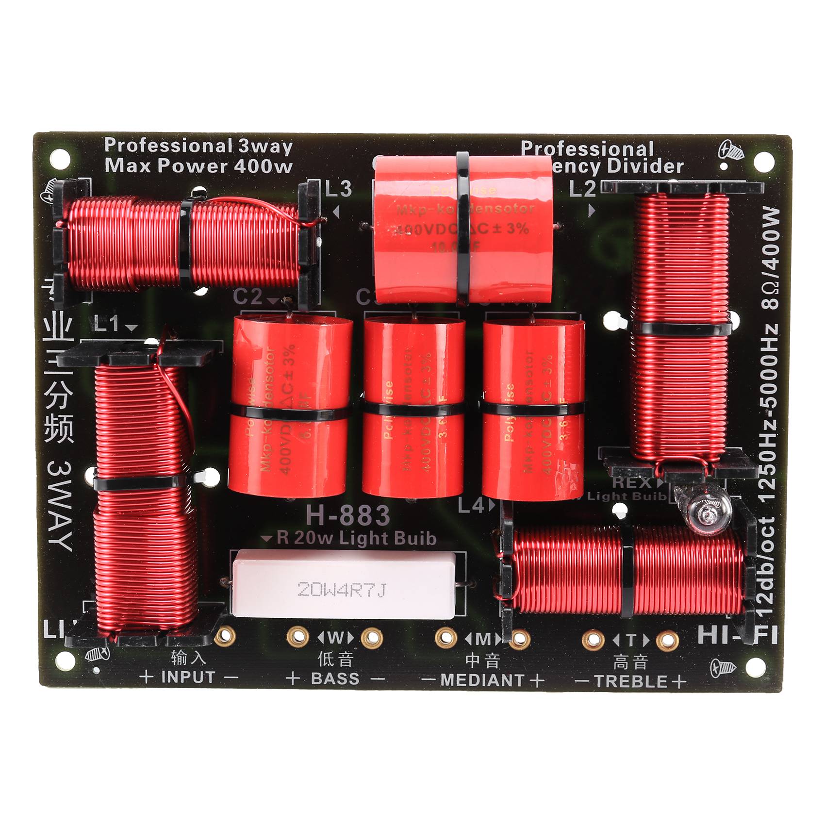 Excelente-400W Divisor cruzado - Speaker Crossover reseña y precio
