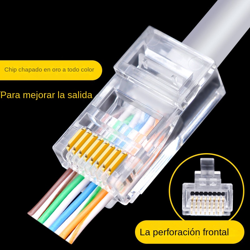 100 Conectores RJ45 Cat6/Cat6e - Rj45 Jack reseña y precio