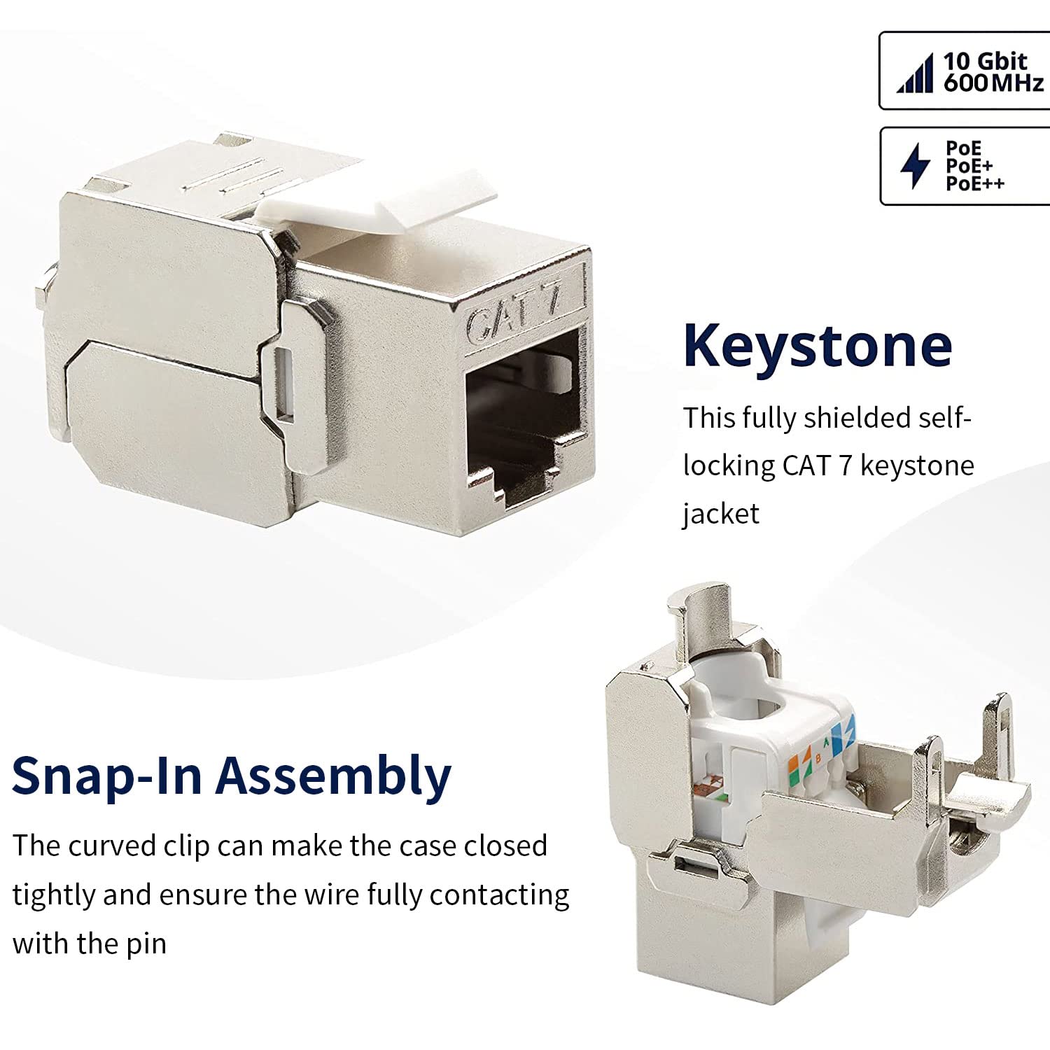 ZOERAX Cat6a Cat7 Keystone Jac - Rj45 Jack reseña y precio